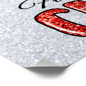 Wein und Weihnachtsgebäck Poster (Ecke)