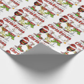 Wein- und Weihnachtswaschpapier Geschenkpapier (Ecke)