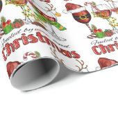 Wein- und Weihnachtswaschpapier Geschenkpapier (Rolleneckpunkt)