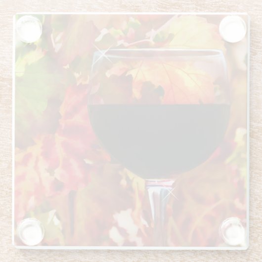 Wein und Weinberg Glasuntersetzer (Rückseite)