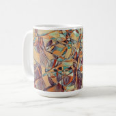 Wein und Weinflaschen Kunst Tasse Kaffee (Vorderseite Links)