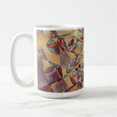 Wein und Weinflaschen Kunst Tasse Kaffee (Links)