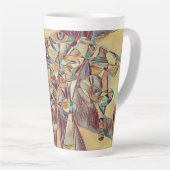 Wein und Weinflaschen Kunst Tasse Kaffee (Rechte Ecke)