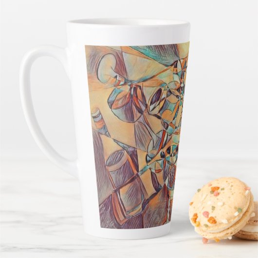 Wein und Weinflaschen Kunst Tasse Kaffee (Beispiel)