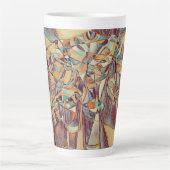 Wein und Weinflaschen Kunst Tasse Kaffee (Vorderseite)