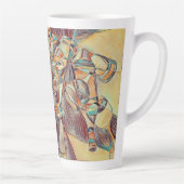 Wein und Weinflaschen Kunst Tasse Kaffee (Rechts)