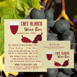 Wein und Weintrauben, Bar/Weingut Werbung für Wein Flyer<br><div class="desc">Wein & Weintrauben,  Bar-/Weinkellerei Werbe-Flyer durch den Business Card Store.</div>