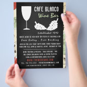 Wein und Weintrauben, Bar/Weinkeller und Weingüter Flyer (Hand)