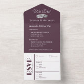 Wein- und Weißzeitsringe- All In One Einladung (Innen Boden)