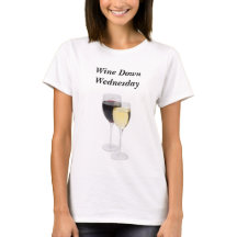 Wein-unten Mittwoch-T-Shirt