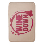 "WEIN-UNTEN" POP DER FARBwolldecke Badematte (Vorderseite Vertikal)