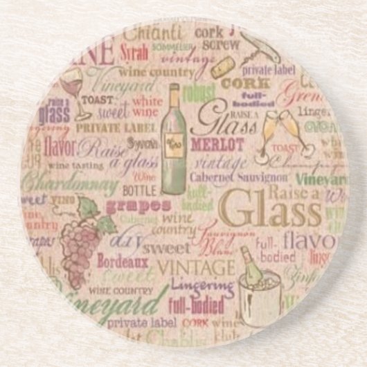 Wein-Untersetzer Getränkeuntersetzer (Vorne)