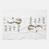 Wein verbessert mit Alter, humorvolle Küchentuch (Horizontal)