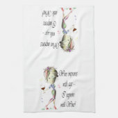 Wein verbessert mit Alter, humorvolle Küchentuch (Vertikal)