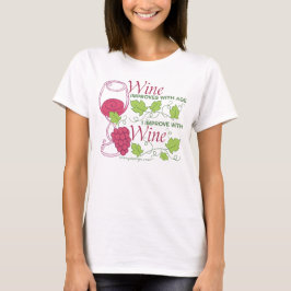 Wein verbessert mit Alter T-Shirt