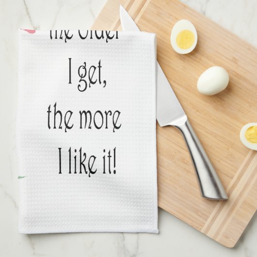 Wein verbessert mit Alters-humorvollem Handtuch (Viertel Falte)