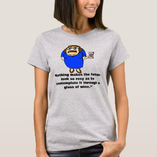 Wein verbessert sich mit dem Alter, T-Shirt
