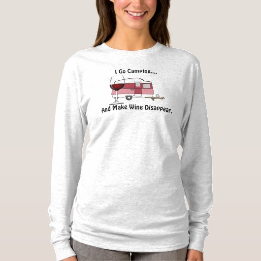 Wein verschwindet langer Schlauch T T-Shirt (Vorderseite)