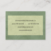 Wein Visitenkarte (Rückseite)