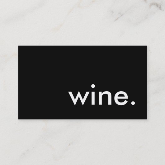 Wein. Visitenkarte (Vorderseite)