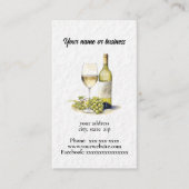 Wein Visitenkarte (Vorderseite)