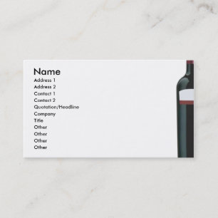 Wein-Visitenkarte Visitenkarte