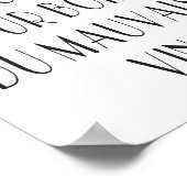 Wein Vixen Einfach französisches Sprichwort Wicker Poster (Ecke)