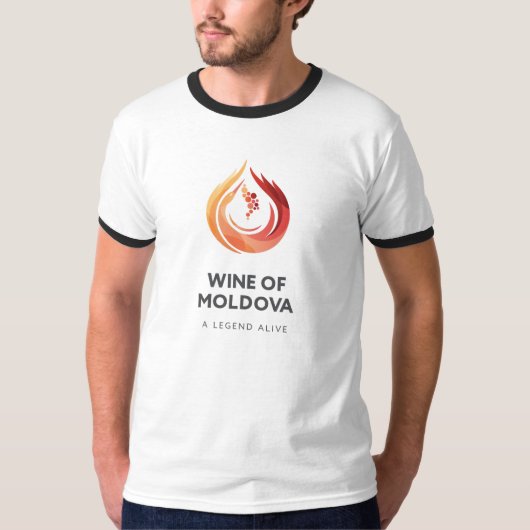 Wein von T - Shirtweiß Moldau-Männer T-Shirt (Vorderseite)