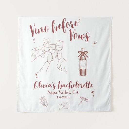 WEIN VOR DEN GELÜBDEN WANDTEPPICH (Vorderseite)