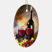 Wein vorher und nachher keramikornament (Rechts)