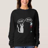 Wein Vs Cat Sweatshirt (Vorderseite)