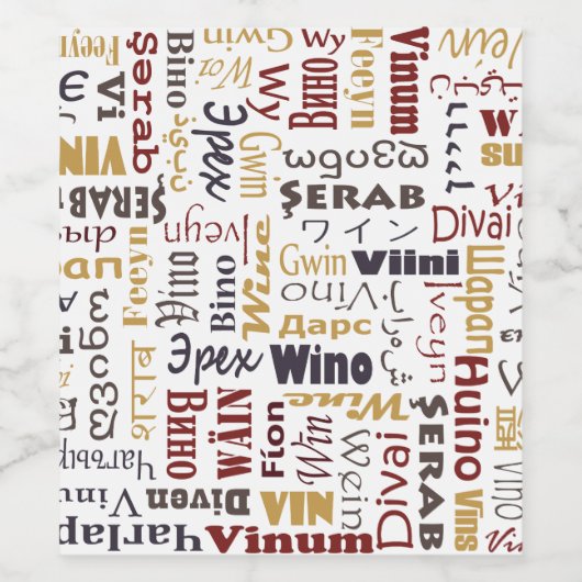 Wein Weinetikett (Einzelnes Label)