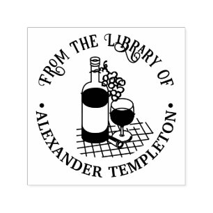 Wein, Weinflasche, Traubenbäckerei Permastempel