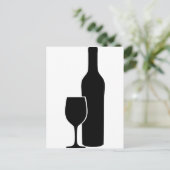 Wein - Weinsymbol Postkarte (Stehend Vorderseite)