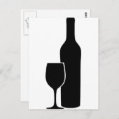 Wein - Weinsymbol Postkarte (Vorne/Hinten)