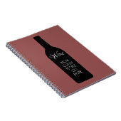 Wein, wie klug Leute betrunken werden lustig Notizblock (Rechte Seite)