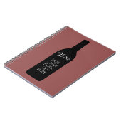 Wein, wie klug Leute betrunken werden lustig Notizblock (Linke Seite)