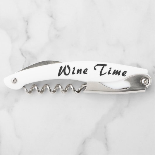 Wein-Zeit-Korkenzieher Kellnermesser (Rückseite)