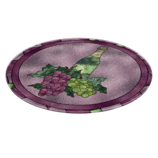 Wein-Zeit Schneidebrett (Ecke)