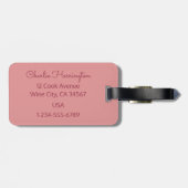 Wein Zitat für individuelles Gepäck Gepäckanhänger (Rückseite horizontal)