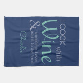 Wein-Zitat-Name-Küchentuch Küchentuch (Horizontal)