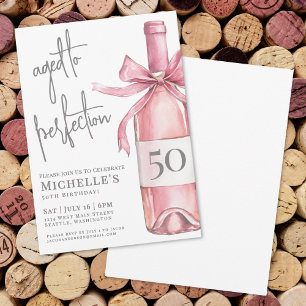 Wein zum 50. Geburtstag - gereift zur Perfektion Einladung