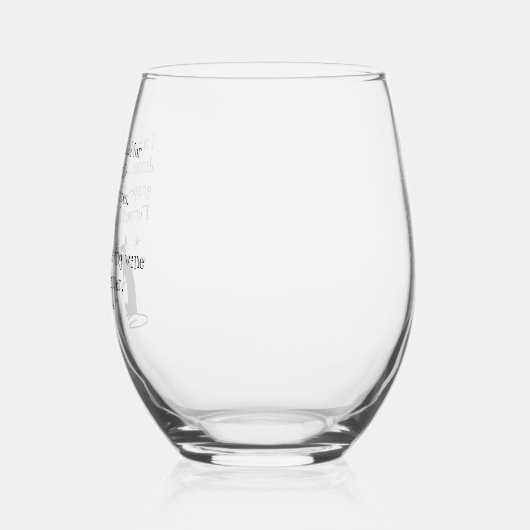 Wein zum Abendessen Weinglas Ohne Stiel (Links)