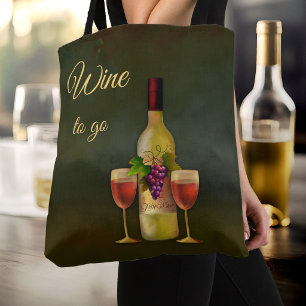 Wein zum Mitnehmen Klassische Kunst-Tragetasche Tasche