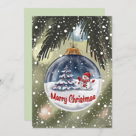 Weinachten, Karten (Vorne/Hinten)