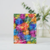 Weinan China City Map Postkarte (Stehend Vorderseite)