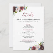 Weinanbau Bachelorette Weinroute Mendrisiotto Einladung (Rückseite)