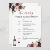 Weinanbau Bachelorette Weinroute Mendrisiotto Einladung (Vorne/Hinten)