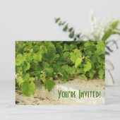 Weinanbau Einladung (Stehend Vorderseite)