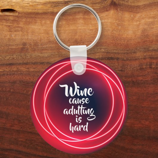 Weinanbau ist schwer schlüsselanhänger (Rückseite)